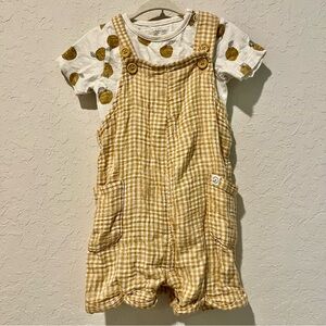 Little Planet 18m Carters baby Gingham Overalls & top boy set - perfect for fall